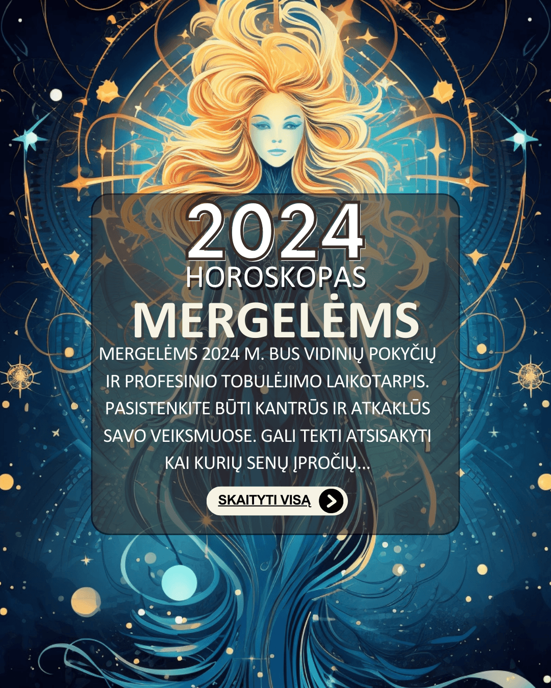 2024 m. horoskopas Mergelei